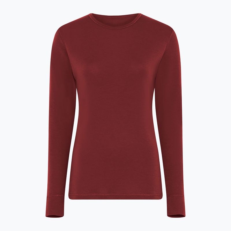 Felpa termica donna Dovre Wool burgundy 3