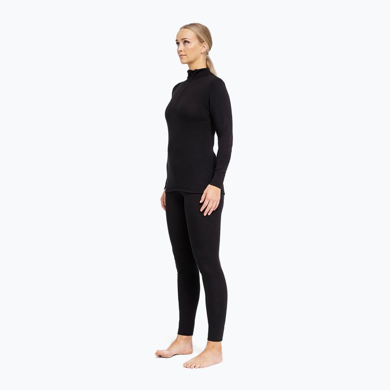 Felpa termica donna Dovre Wool Zip black 4
