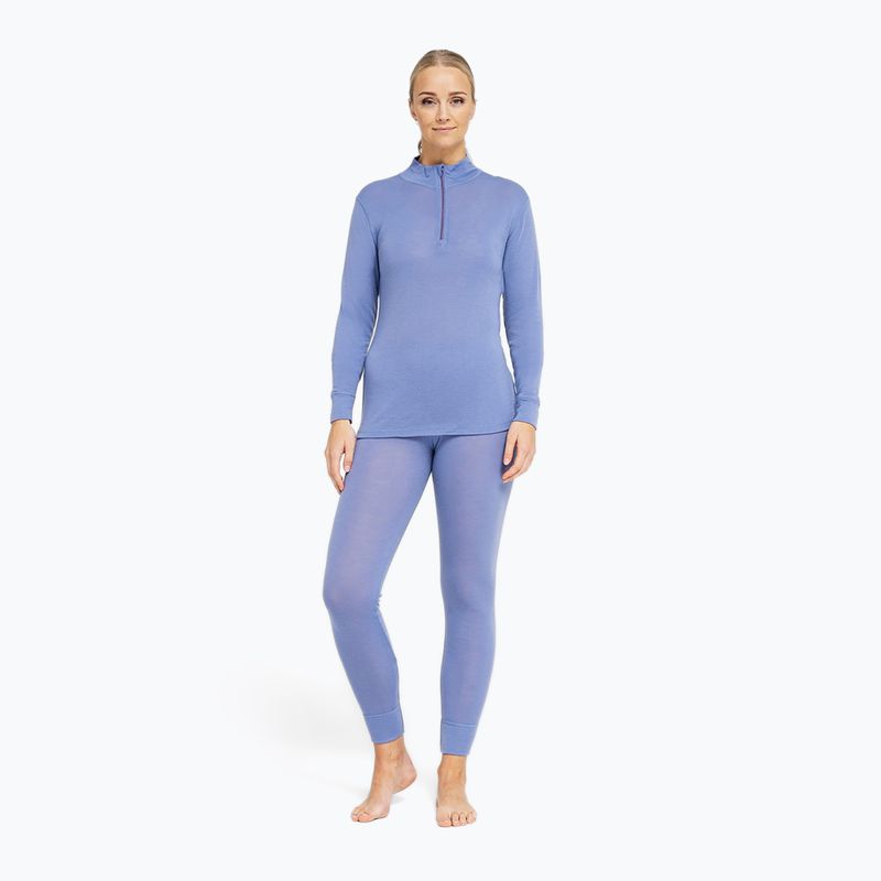 Felpa termica donna Dovre Wool Zip blue 2