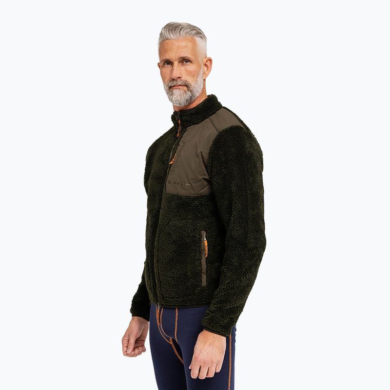 Pile uomo Dovre Teddy Fleece green 2