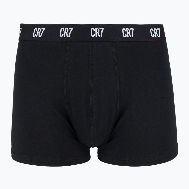 Boxer CR7 Basic Trunk da uomo 3 paia bianco/grigio/ nero 2