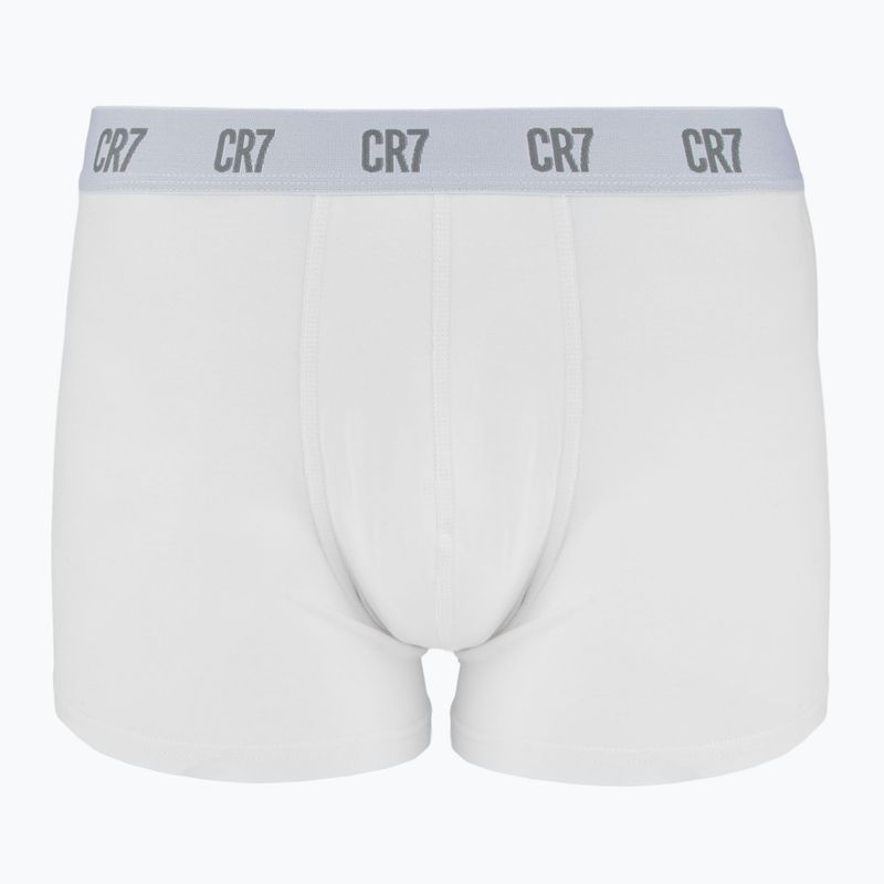 Boxer CR7 Basic Trunk da uomo 3 paia bianco/grigio/ nero 4