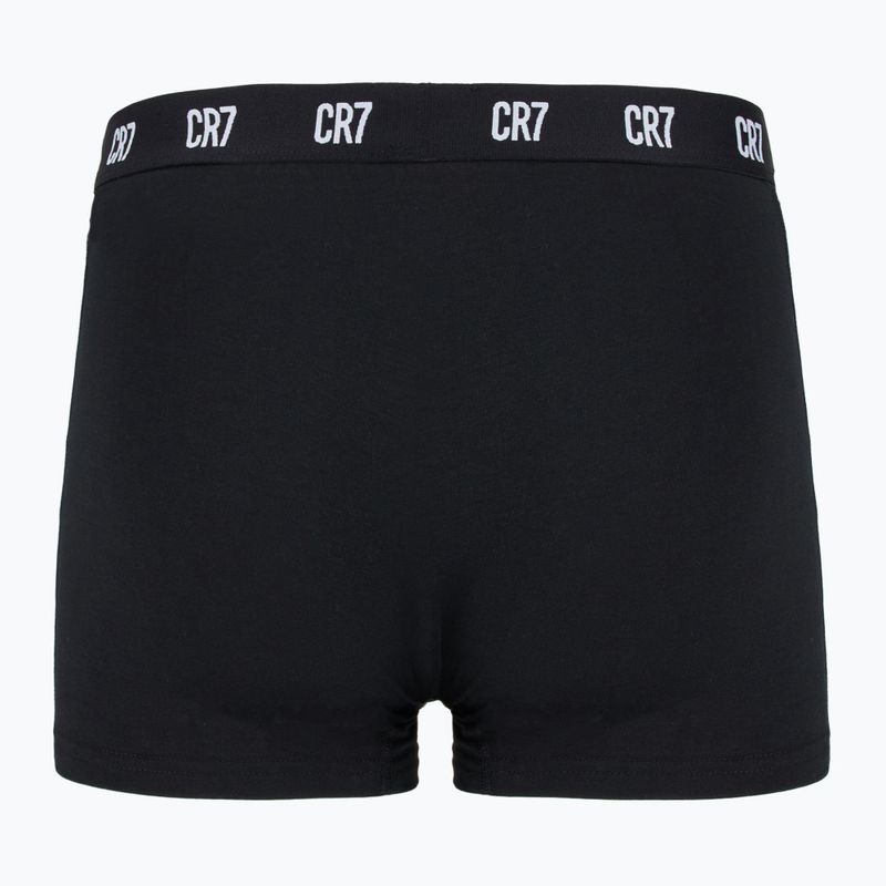 Boxer CR7 Basic Trunk da uomo 3 paia bianco/grigio/ nero 5