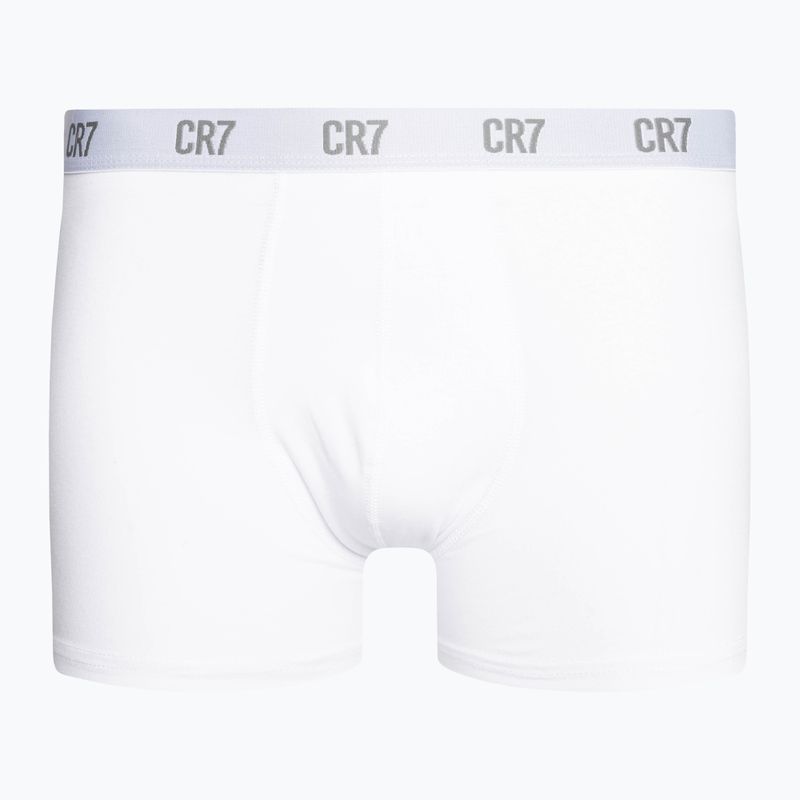 Boxer CR7 Basic Trunk da uomo 3 paia grigio melange/bianco/navy 2