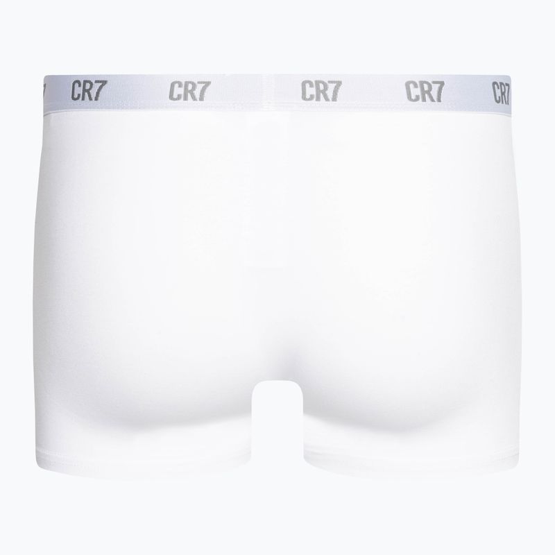 Boxer CR7 Basic Trunk da uomo 3 paia grigio melange/bianco/navy 3