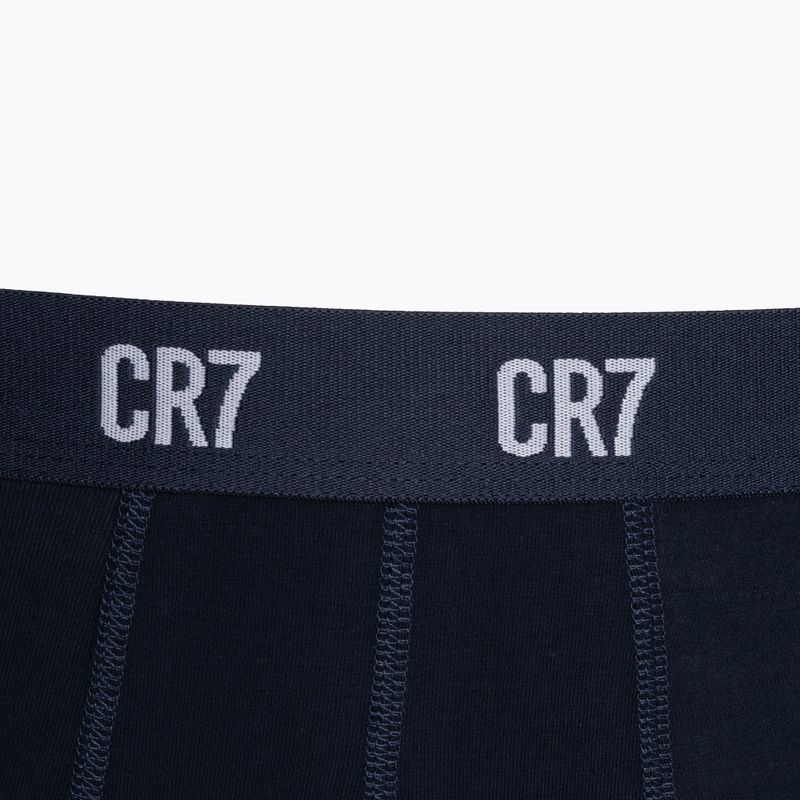 Boxer CR7 Basic Trunk da uomo 3 paia grigio melange/bianco/navy 10