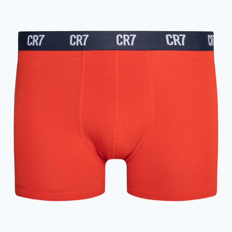 Boxer CR7 Basic Trunk da uomo 3 paia grigio melange/rosso/navy 5