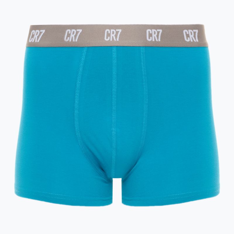 Boxer CR7 Basic Trunk da uomo 3 paia nero/verde/verde chiaro 2