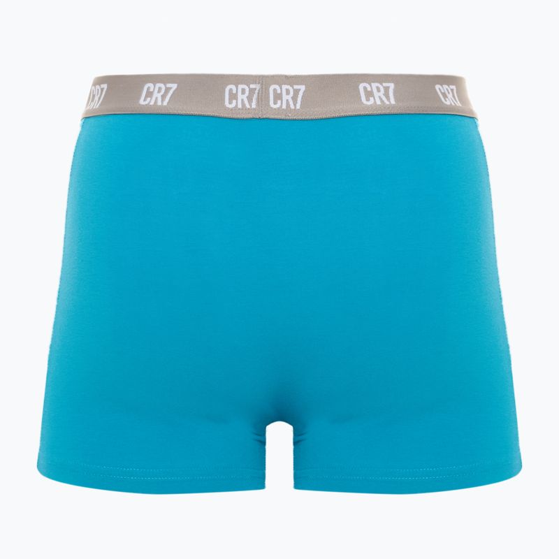 Boxer CR7 Basic Trunk da uomo 3 paia nero/verde/verde chiaro 5