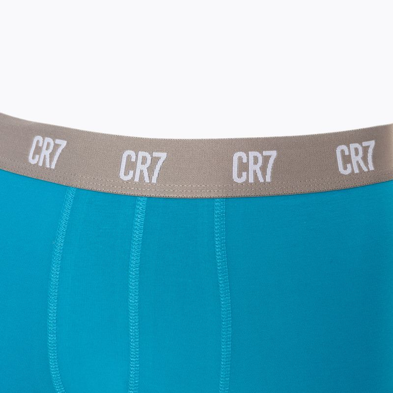 Boxer CR7 Basic Trunk da uomo 3 paia nero/verde/verde chiaro 6