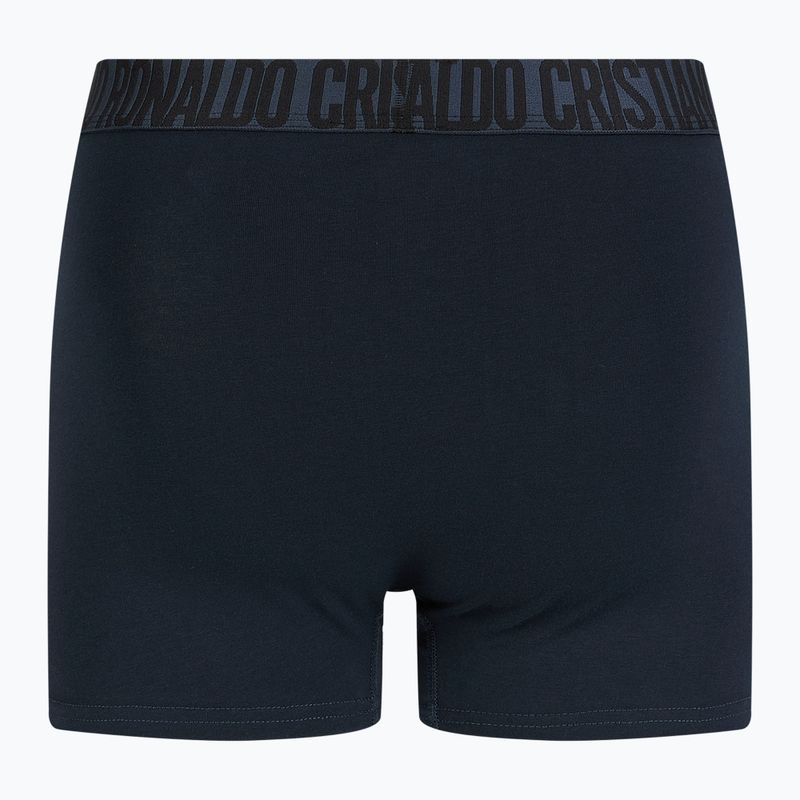 Boxer CR7 Basic Trunk da uomo 3 paia blu/navy 9