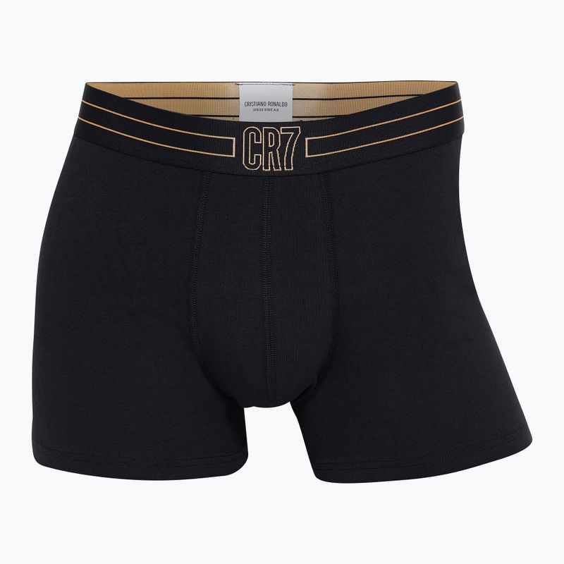 Boxer CR7 Basic Trunk da uomo 5 paia nero/oro 6