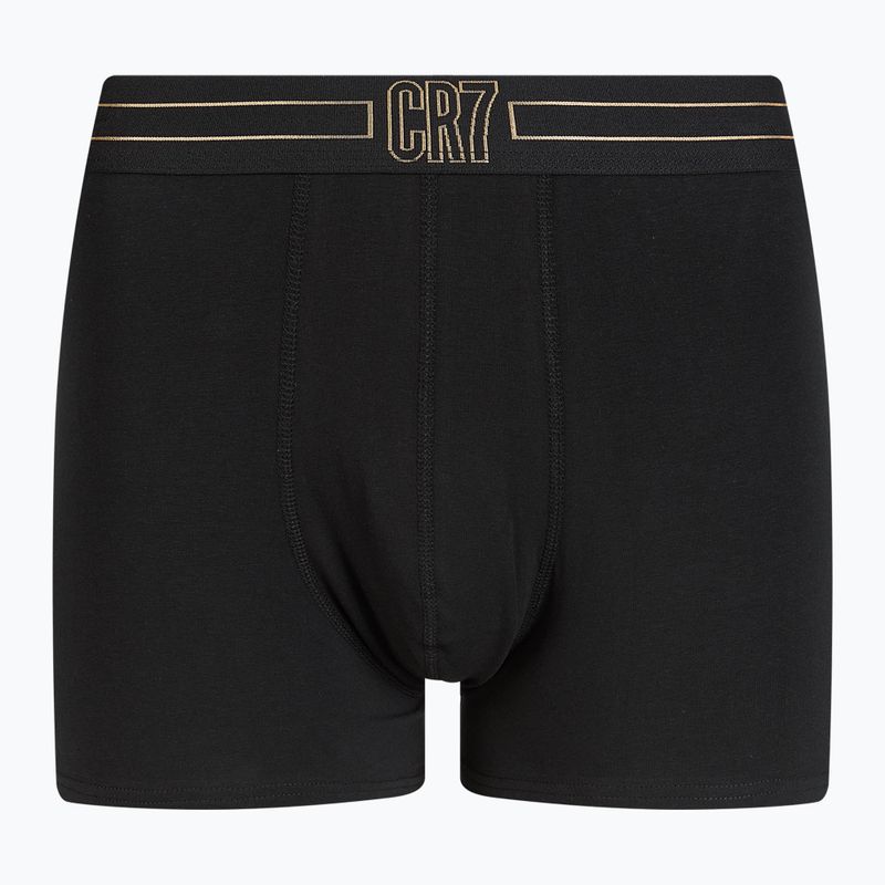 Boxer CR7 Basic Trunk da uomo 5 paia nero/oro 2