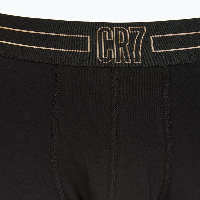 Boxer CR7 Basic Trunk da uomo 5 paia nero/oro 4