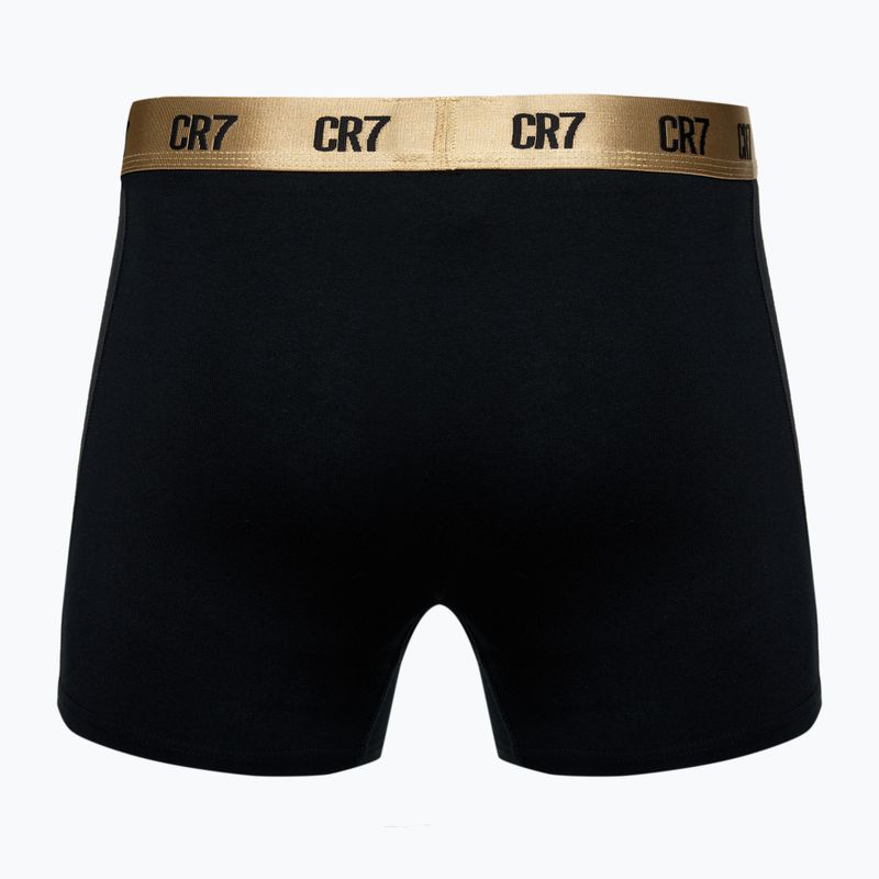 Boxer CR7 Basic Trunk da uomo 5 paia oro 3