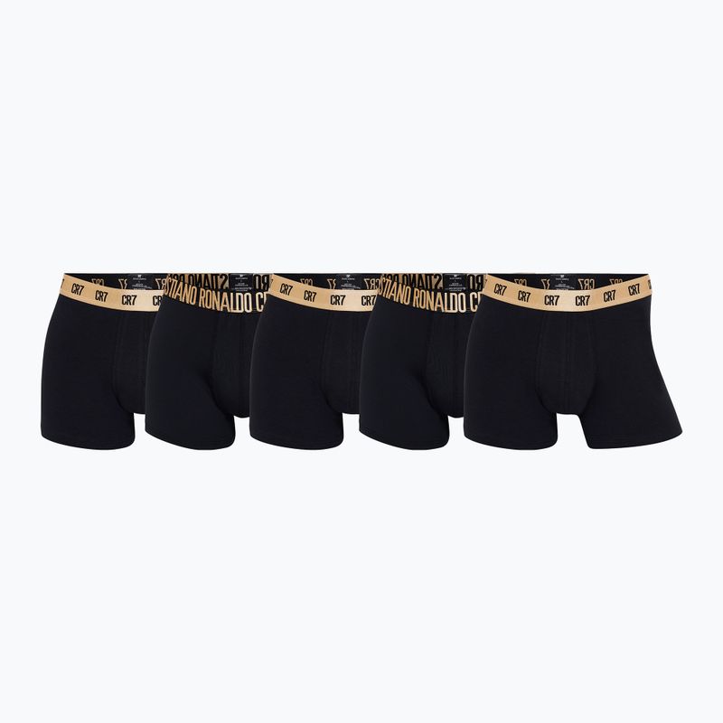 Boxer CR7 Basic Trunk da uomo 5 paia oro 9