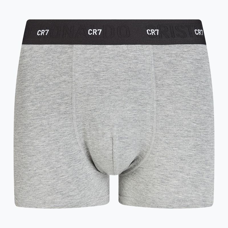 Boxer CR7 Bamboo Trunk FSC uomo 3 paia nero/grigio scuro/grigio 2