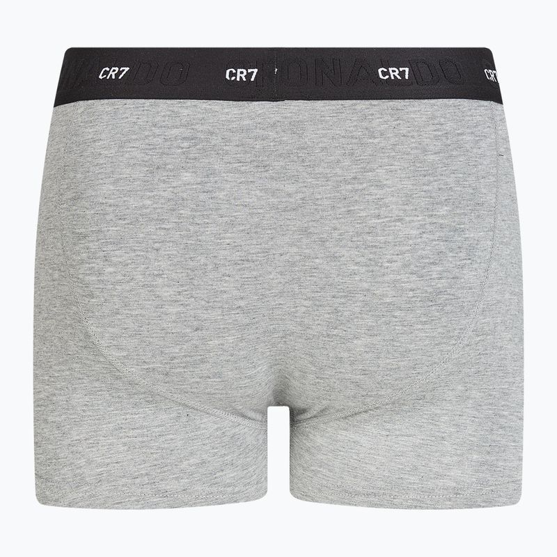 Boxer CR7 Bamboo Trunk FSC uomo 3 paia nero/grigio scuro/grigio 3