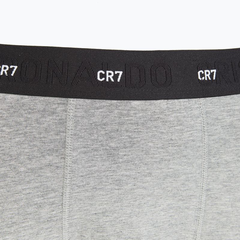 Boxer CR7 Bamboo Trunk FSC uomo 3 paia nero/grigio scuro/grigio 4