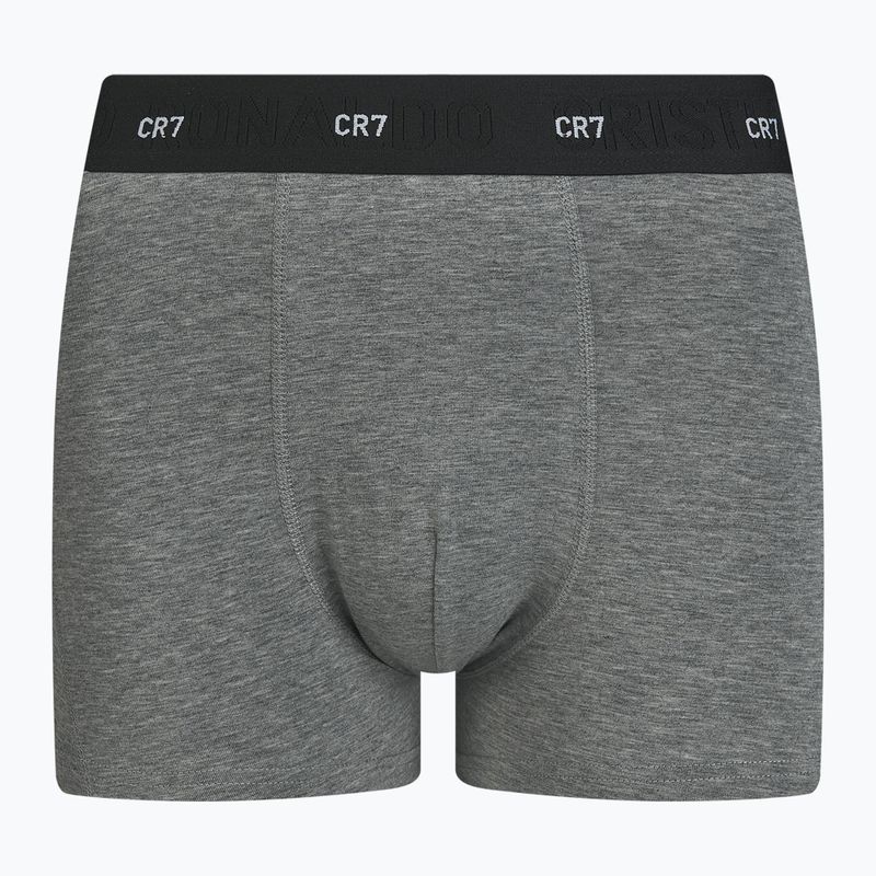 Boxer CR7 Bamboo Trunk FSC uomo 3 paia nero/grigio scuro/grigio 5