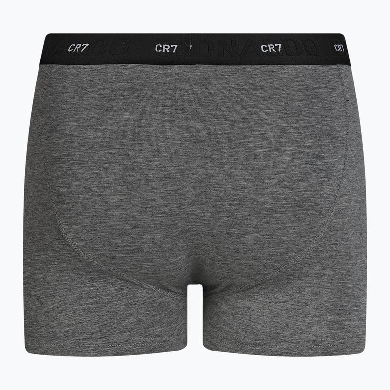 Boxer CR7 Bamboo Trunk FSC uomo 3 paia nero/grigio scuro/grigio 6