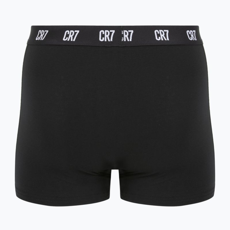 Boxer CR7 Basic Trunk da uomo 5 paia bianco/nero 2