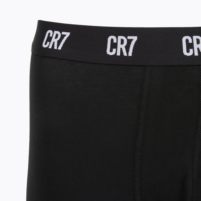 Boxer CR7 Basic Trunk da uomo 5 paia bianco/nero 3