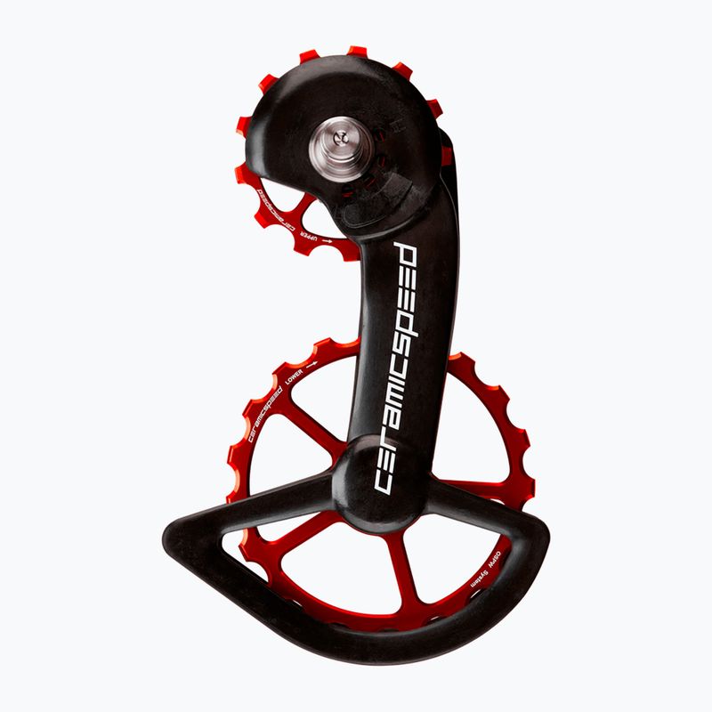 CeramicSpeed Carrello del deragliatore OSPW Serie 9100/R8000 Rivestito di rosso 106318