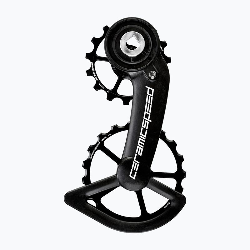 Carrello deragliatore CeramicSpeed OSPW SRAM Red/Force AXS rivestito nero 107380