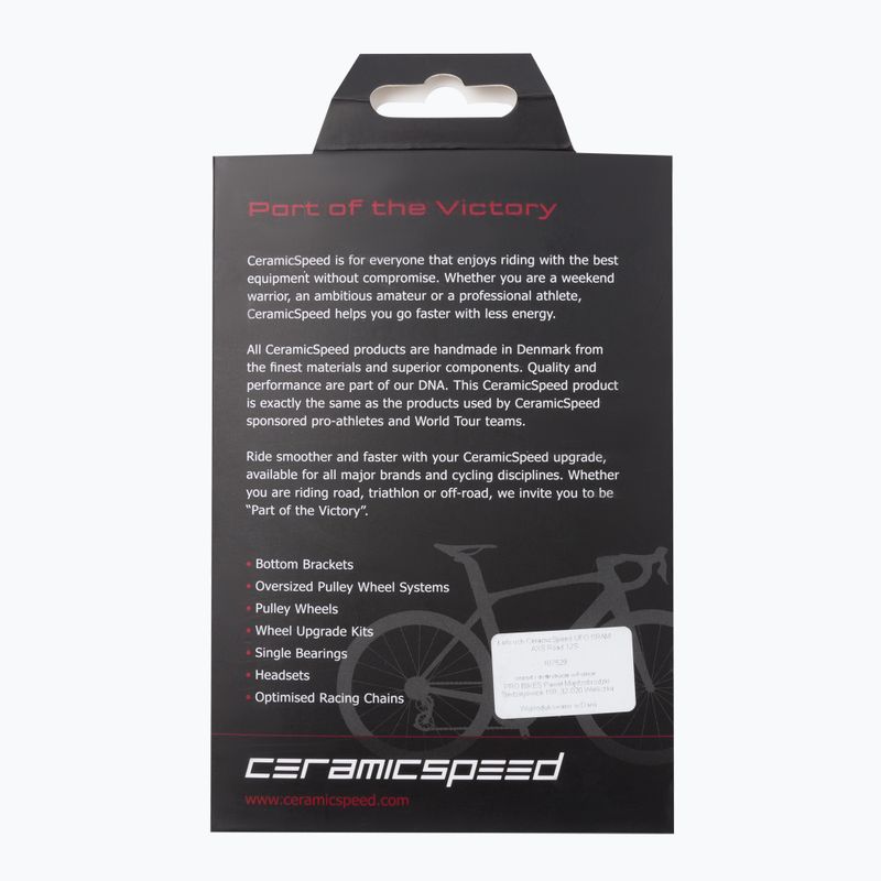 CeramicSpeed UFO catena bici SRAM AXS Road 12S argento 107529 2