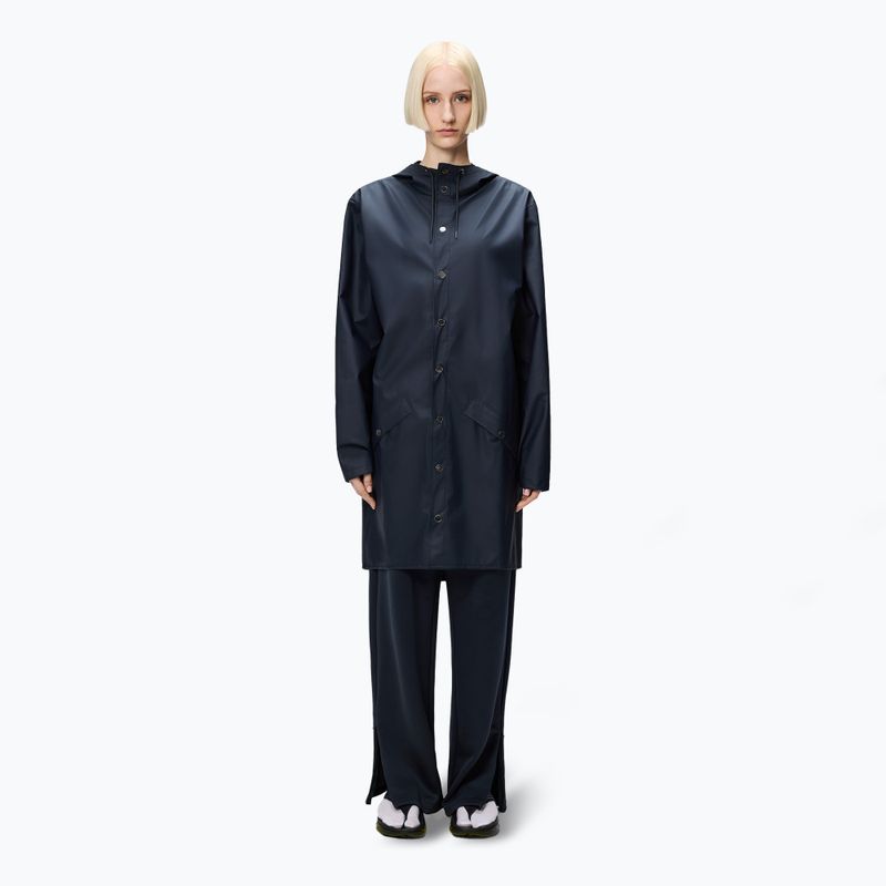 Giacca lunga Rains navy 3