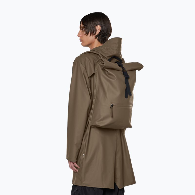 Zaino Rains Rolltop 13 l legno 5