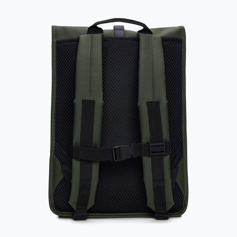 Zaino Rains Rolltop W3 13 l verde città 2