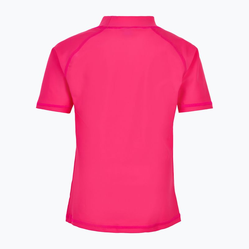 Colore Bambini Maglietta da bagno tinta unita rosa/freccia 2