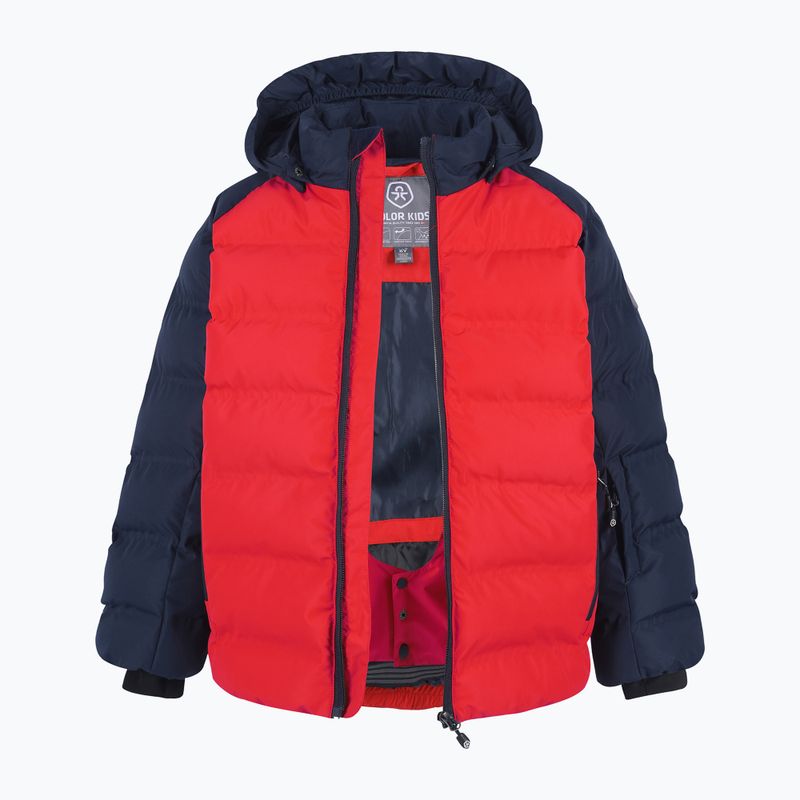 Colore Giacca da sci per bambini trapuntata AF 10.000 rosso corsa 2