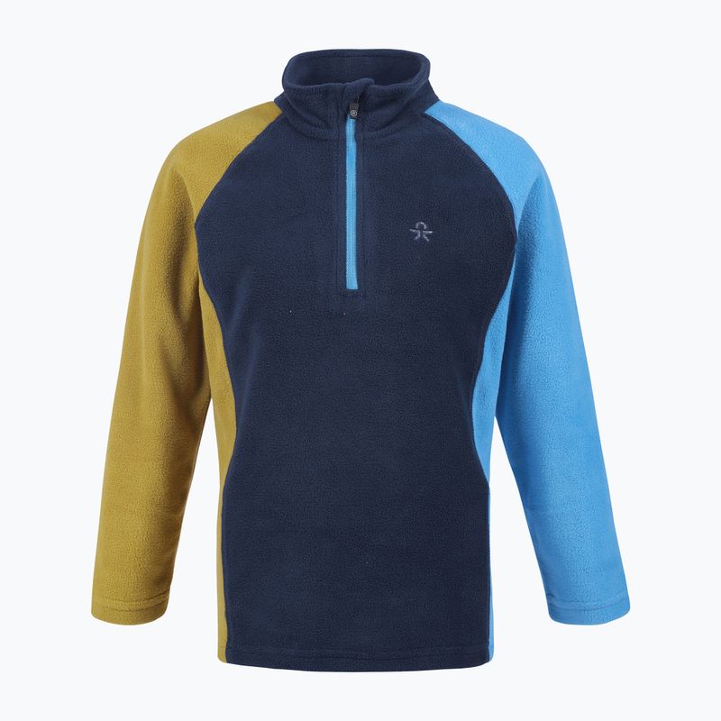 Colore Bambini Pullover in pile Colorblock blu