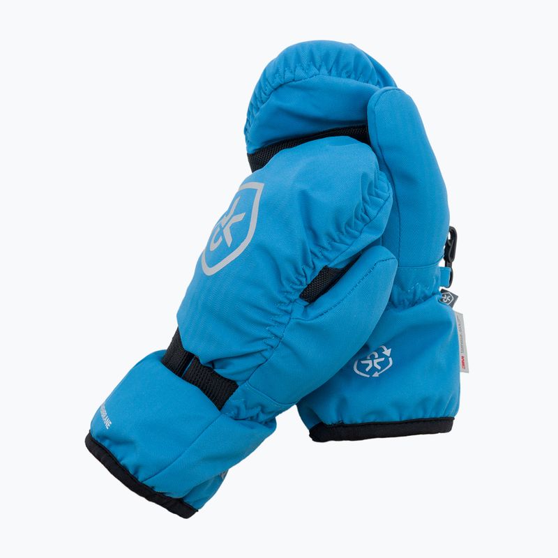 Guanti da sci Colore Bambini Muffole Impermeabile blu