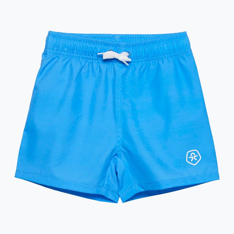 Colore Bambini Pantaloncini da bagno tinta unita azzurro/blu