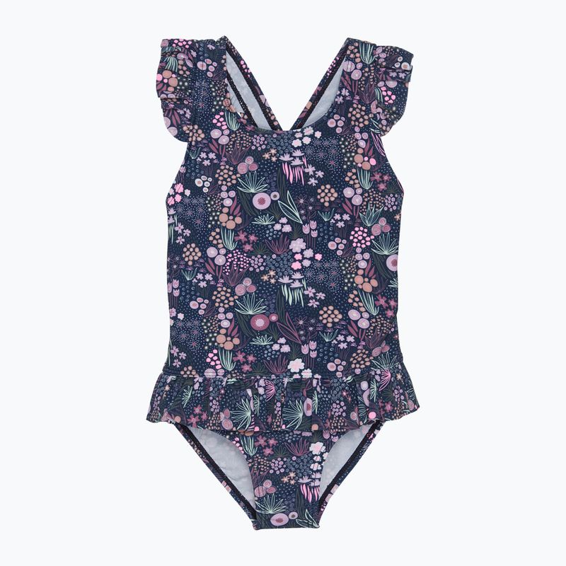 Color Kids Frills AOP costume intero scuro/denim