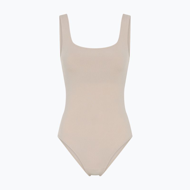 Girlfriend Collective Penny Square Neck crema donna formazione corpo 7