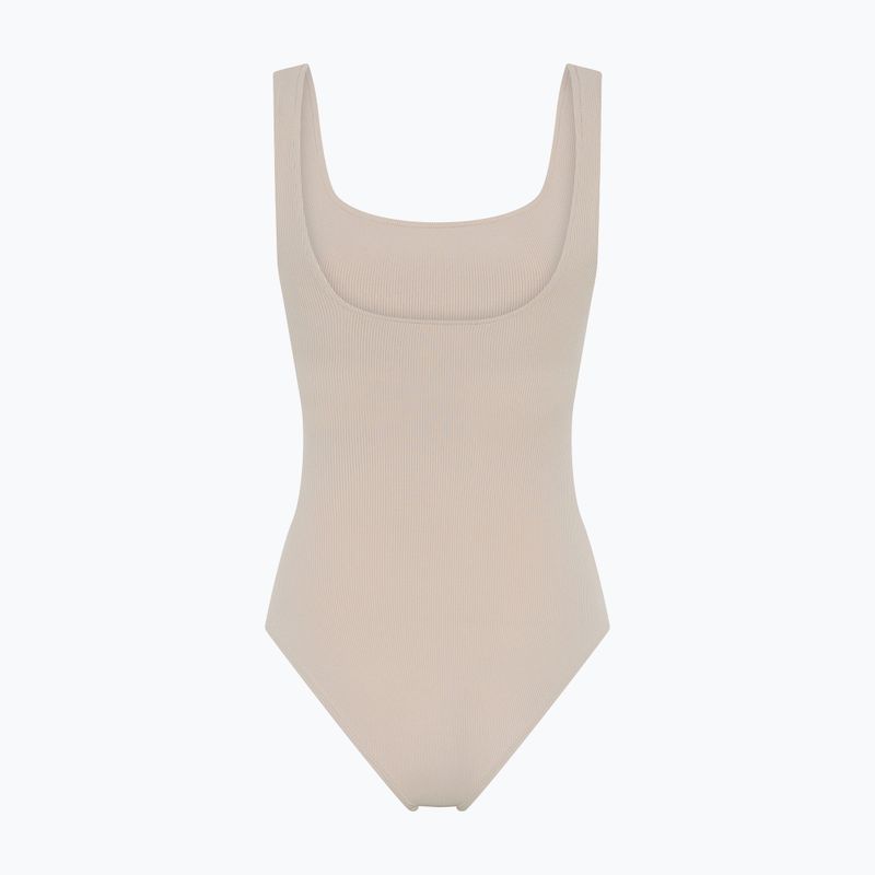 Girlfriend Collective Penny Square Neck crema donna formazione corpo 8