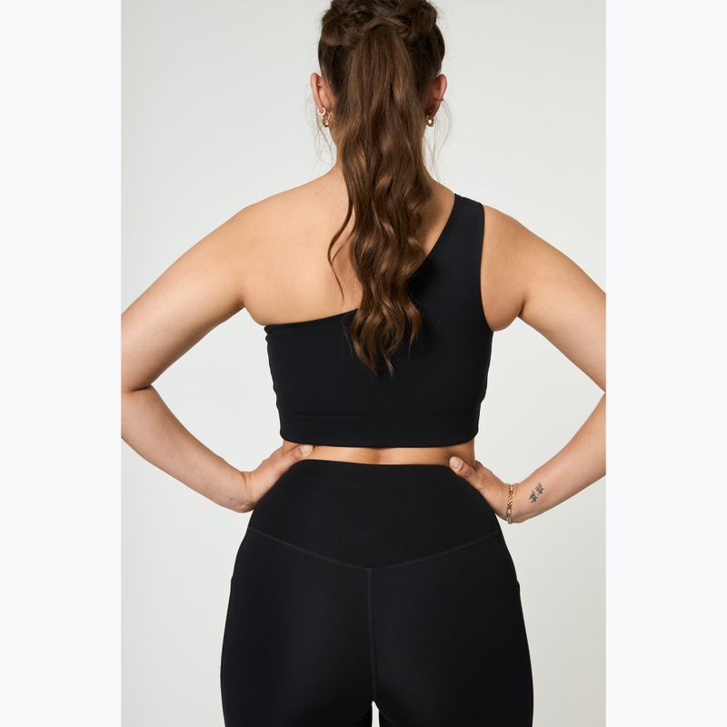 Girlfriend Collective Bianca Reggiseno monospalla da allenamento nero 3