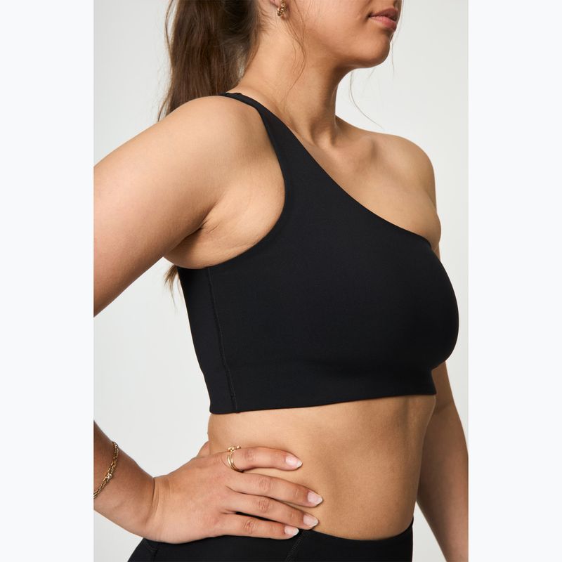 Girlfriend Collective Bianca Reggiseno monospalla da allenamento nero 4