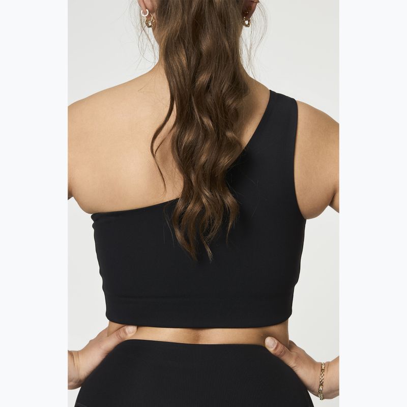 Girlfriend Collective Bianca Reggiseno monospalla da allenamento nero 5
