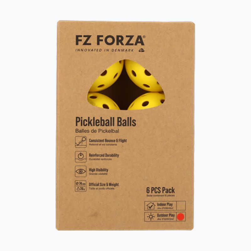 FZ Forza Outdoor Pickleballs 6 pz. giallo 2