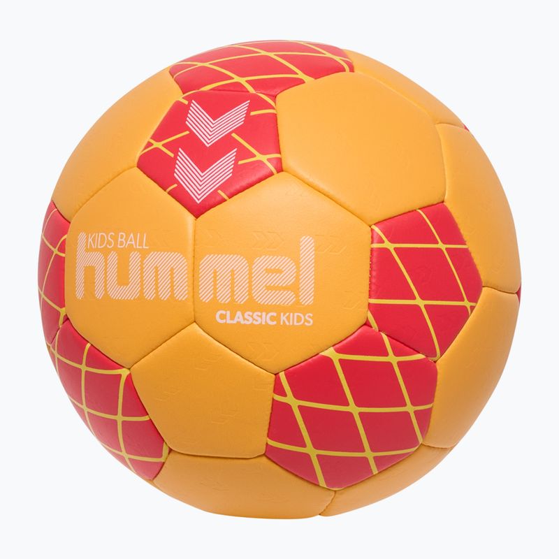 Pallone da pallamano per bambini Hummel Classic HB Jr orange/red/yellow size 0 2