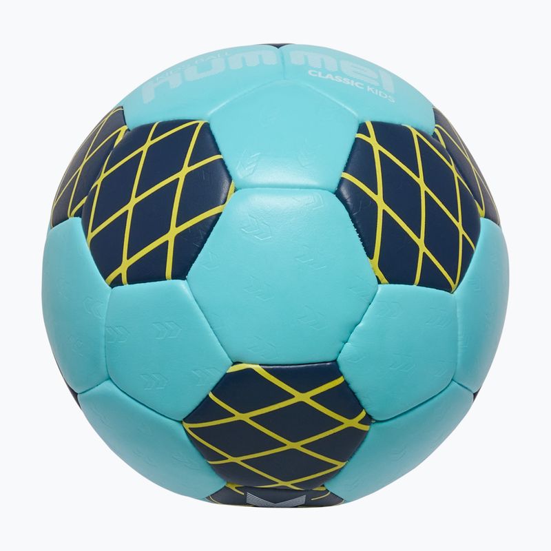 Pallone da pallamano per bambini Hummel Classic HB Jr light blue/marine/yellow size 0 3