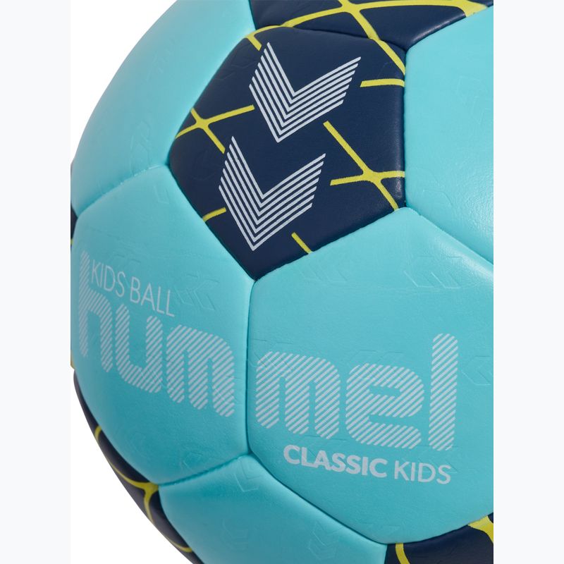 Pallone da pallamano per bambini Hummel Classic HB Jr light blue/marine/yellow size 0 4