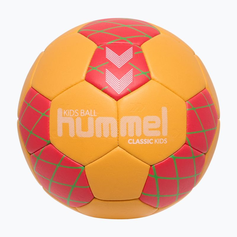 Pallone da pallamano per bambini Hummel Classic HB Jr orange/red/green size 0.0