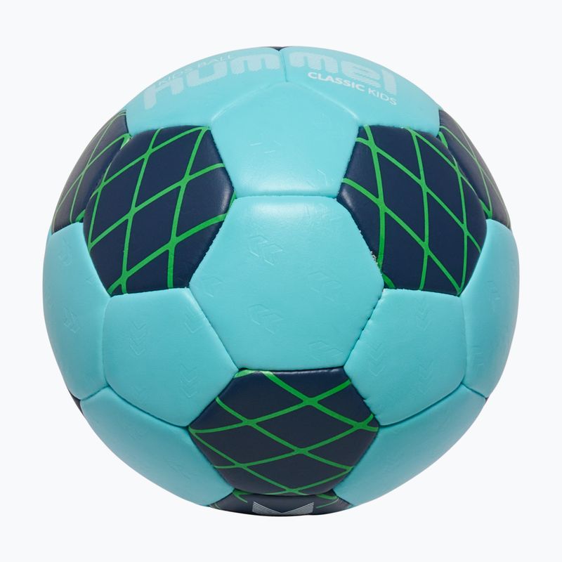 Pallone da pallamano per bambini Hummel Classic HB Jr light blue/marine/green size 0.0 3
